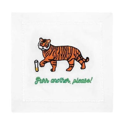 Tiger Linen Coaster