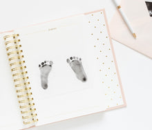 Load image into Gallery viewer, Linen baby book. Shop baby gifts and desk accessories at paper twist in Charlotte