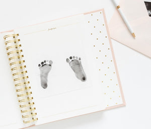 Linen baby book. Shop baby gifts and desk accessories at paper twist in Charlotte