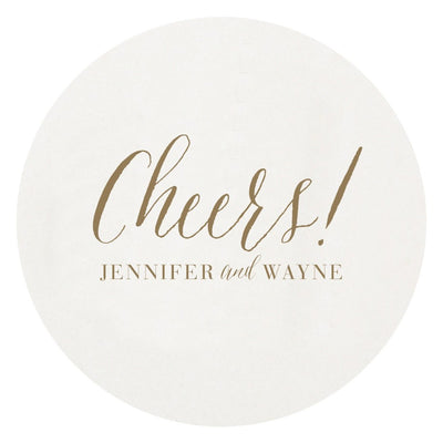 Cheers Letterpress Personalized Coaster Hostess Gifting New Home Realtor Gift Shop Small Local Charlotte