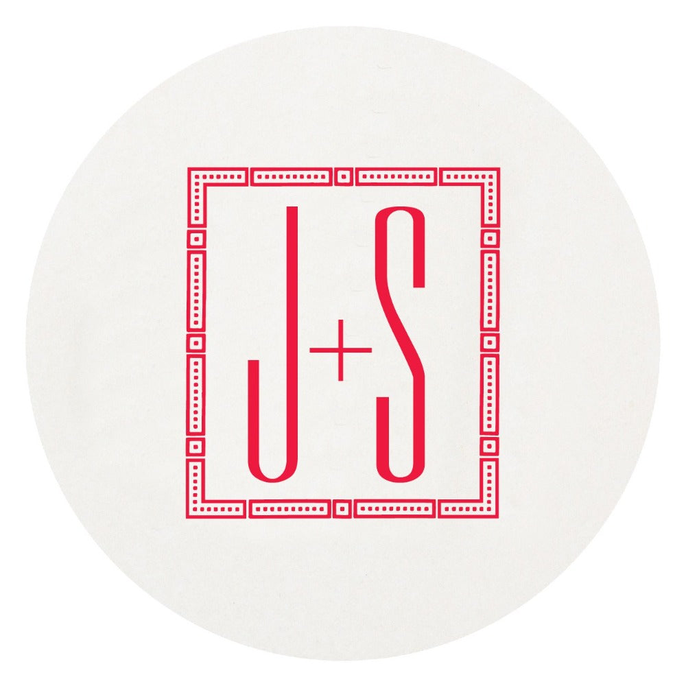 Letterpress Family Initial Coaster Hostess Gifting Shop Small Local Realtor Gift Charlotte