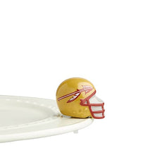 Load image into Gallery viewer, FSU Football Helmet Ceramic Mini Nora Fleming Attachment Charlotte Shop Small