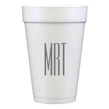 Load image into Gallery viewer, Personalized Styrofoam Cup Monogram Party