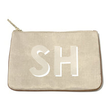 Load image into Gallery viewer, Barrington Large Monogram Zippered Pouch Shop Small Dallas Charlotte Local Gift