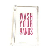 Load image into Gallery viewer, Pink Wash Your Hands Guest Towels Acrylic