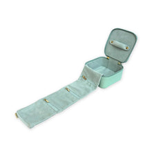 Load image into Gallery viewer, Jewelry Cube Green Blue Zippered Gifts for Her