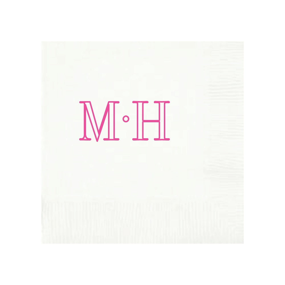 Personalized Napkin Monogram Party