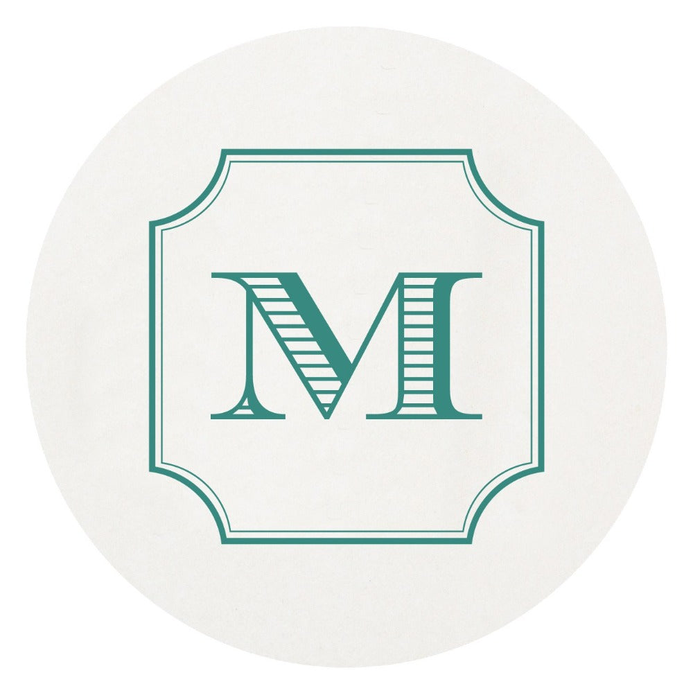 Letterpress Family Initial Coaster Hostess Gifting Shop Small Local Realtor Gift Charlotte