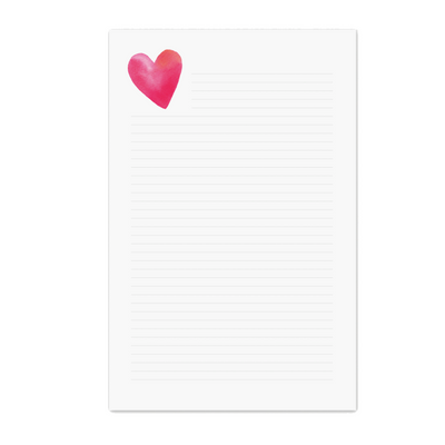 Personalized Stationery Stationary Notepad Desk Accessories Heart Love Shop Small Local Charlotte