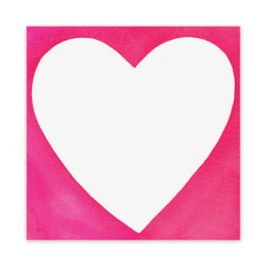 Pink Heart Square Notepad. Stationery. Stationary. Ready to Write. Shop Small. Charlotte. 