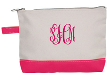 Load image into Gallery viewer, Canvas Monogram Travel Pouch 2