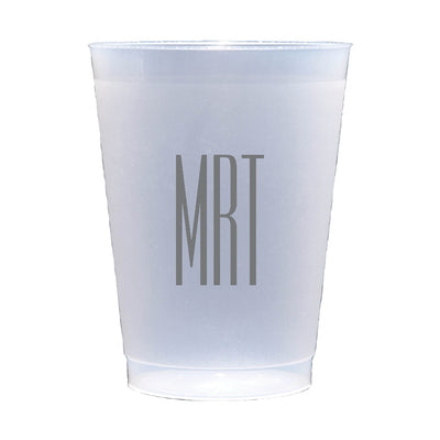 Personalized Reusable Plastic Cup Monogram Party