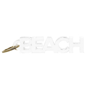 Acrylic Word Keychain Beach