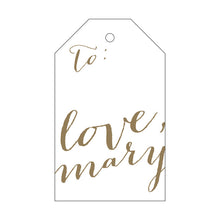 Load image into Gallery viewer, Letterpress Gift Tag Love 6