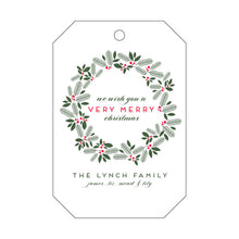 Load image into Gallery viewer, Letterpress Gift Tag Holiday 27