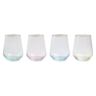 Set of 4 rainbow glasses. Shop home decor and entertaining at paper twist in charlotte