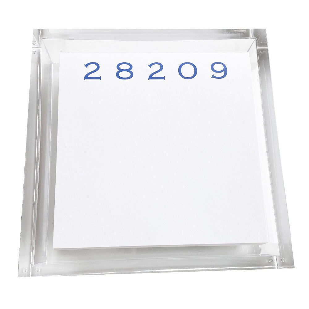 Custom Zip Code Number Notepad