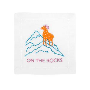 Cocktail Napkin On the Rocks