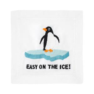 Cocktail Napkin Easy On The Ice