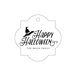 Letterpress Gift Tag Halloween 2