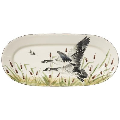 Wildlife Geese Oval Platter