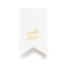 Gold Foil Love Gift Tag